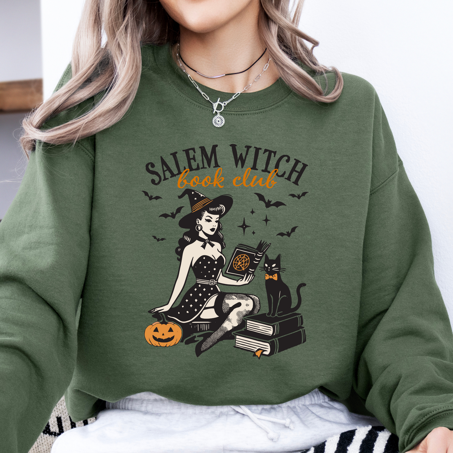 Salem Witch Book Club Vintage Sweatshirt