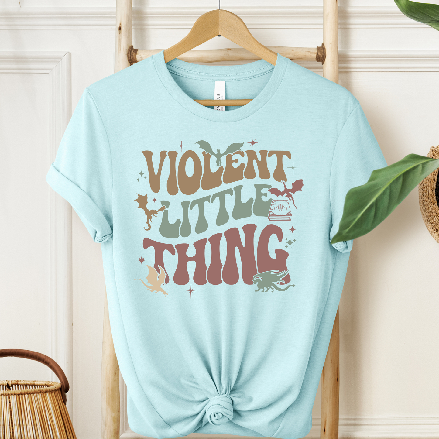 Violent Little Thing Fourth Wing/Iron Flame Double Sided T-Shirt