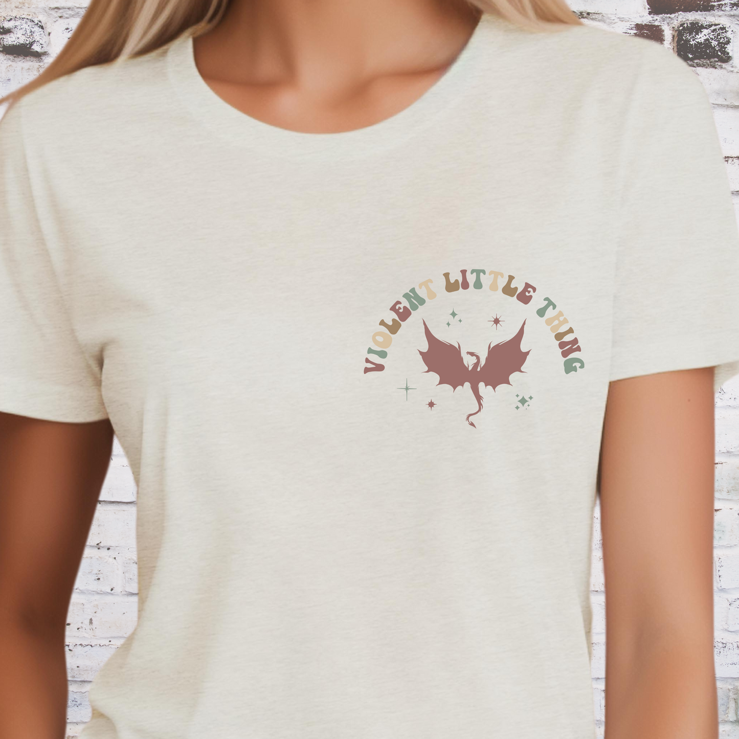 Fourth Wing/Iron Flame Violent Little Thing Double Sided T-Shirt
