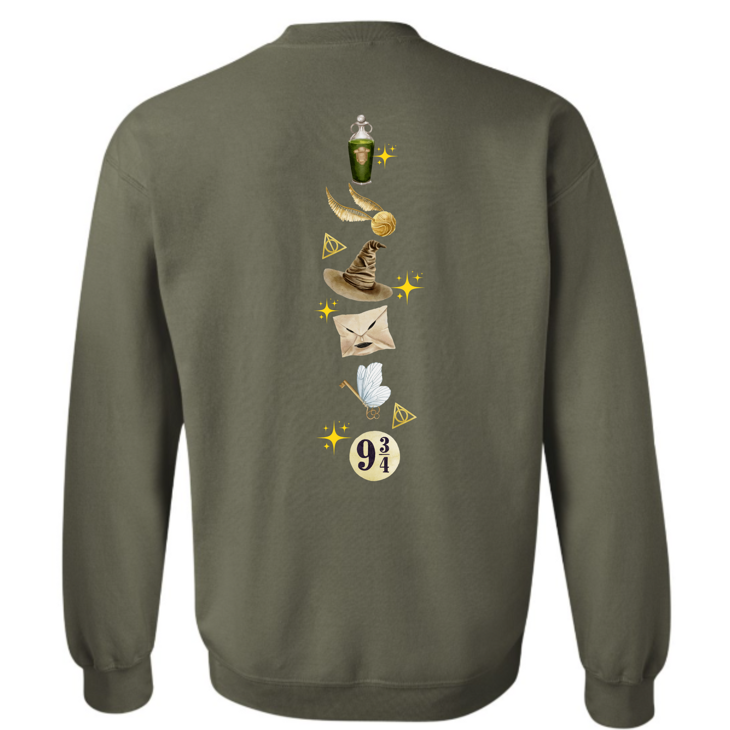 Harry Potter Forbidden Forest Double Sided Crew Sweatshirt