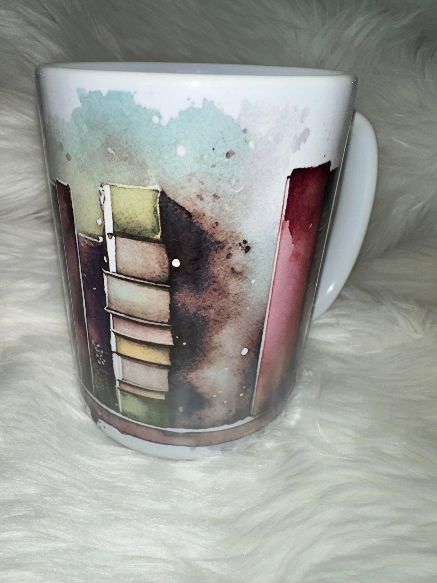 15oz Watercolor Books Mug