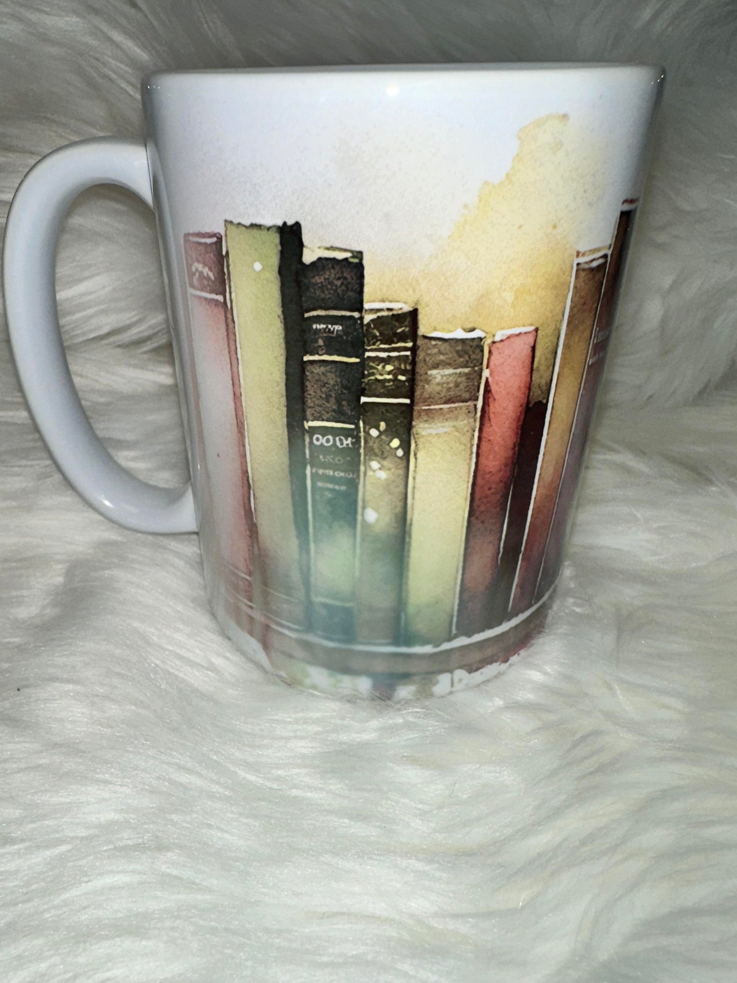 15oz Watercolor Books Mug