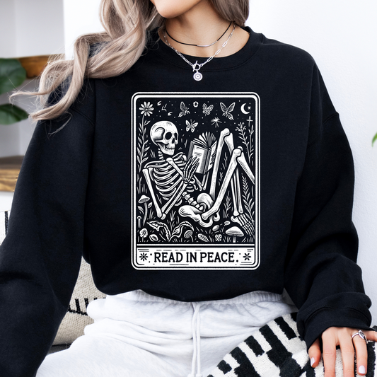 Read in Peace Tarot Card Sweatshirt/Tshirt