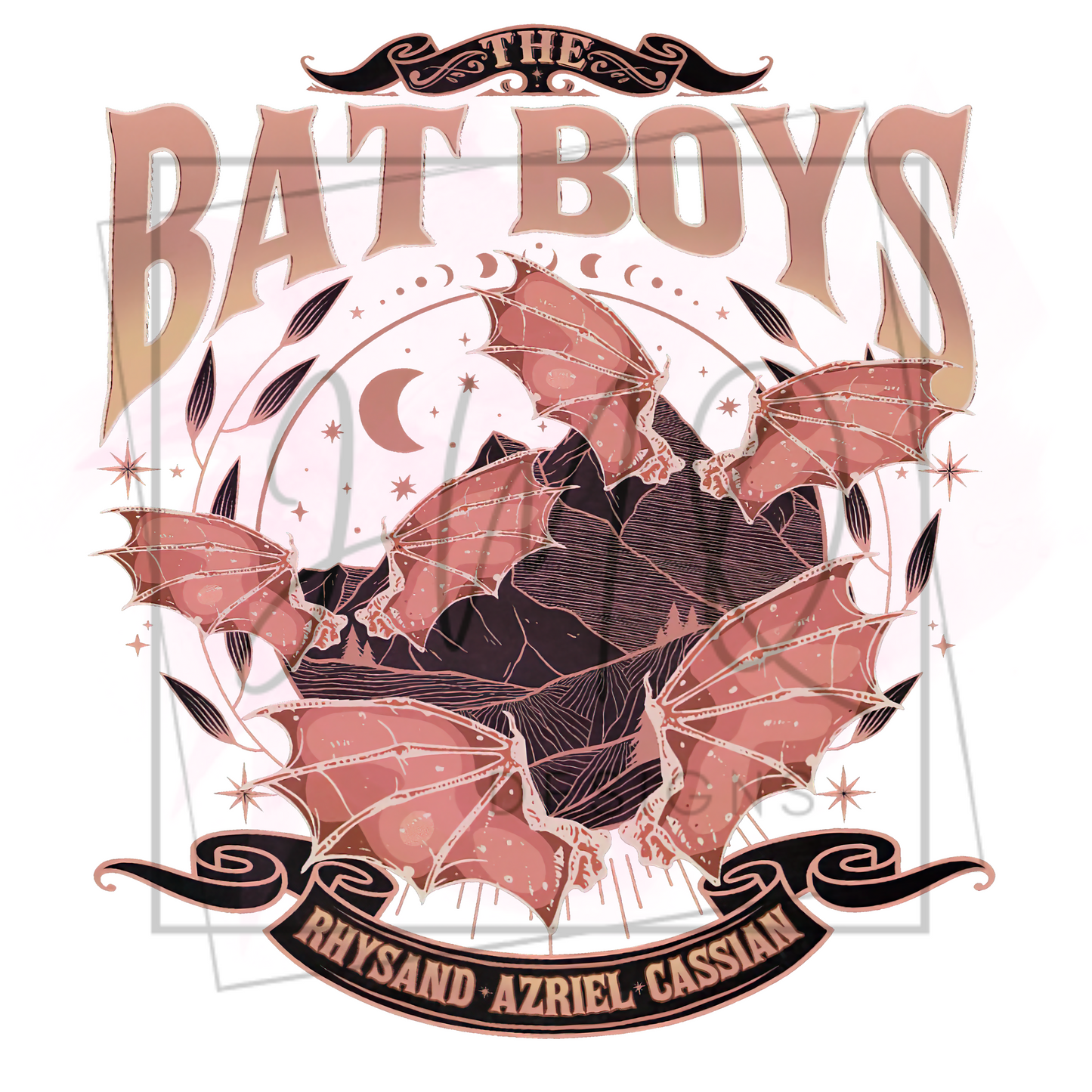 ACOTAR Bat Boys Multicolored Double Sided T-Shirt