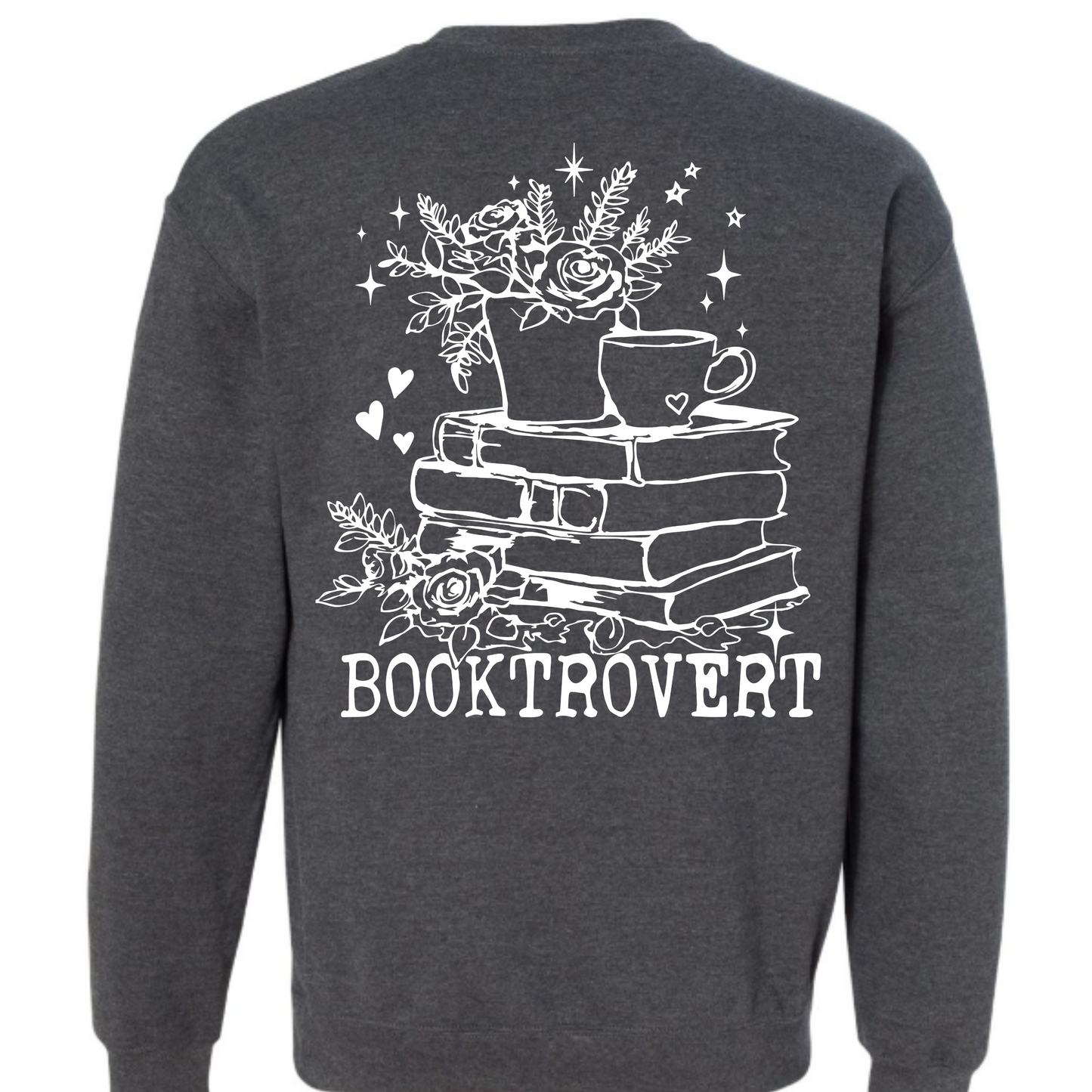 Double Sided Booktrovert  Sweatshirt