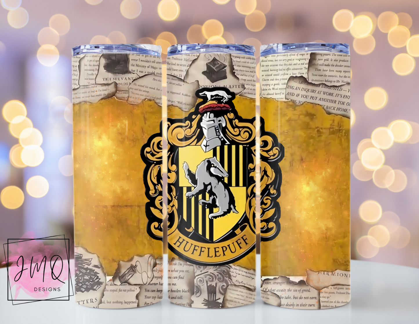 20 oz Skinny Hufflepuff Harry Potter