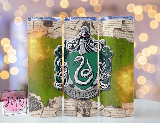 20 oz Skinny Slytherin Harry Potter